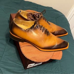 Mezlan 'asymmetrical patina' Oxford ( 12 )
